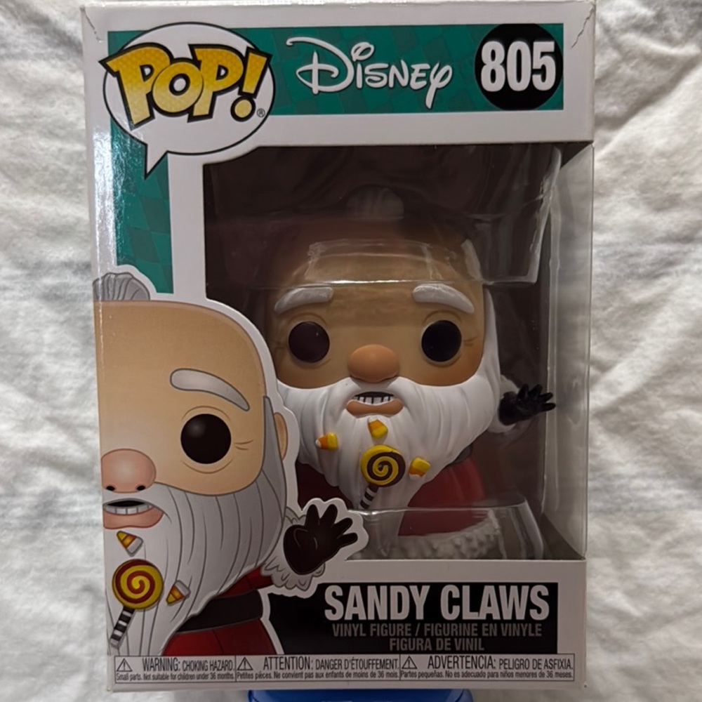 Disney Sandy Claws Vinyl Figure with Red and White Accents